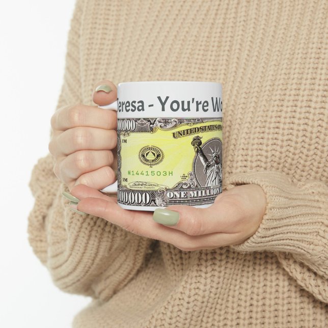 Värde en miljon dollar Kaffe Mugg Kopp (Skapare uppladdad)