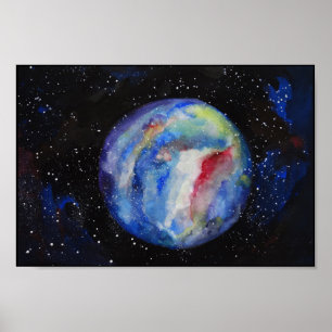 Värdeaffischpapper (Matte) Planet Poster