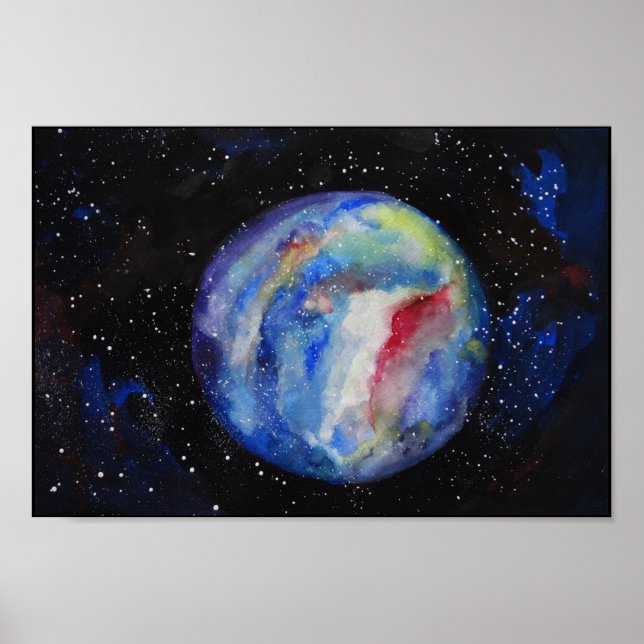 Värdeaffischpapper (Matte) Planet Poster (Framsidan)