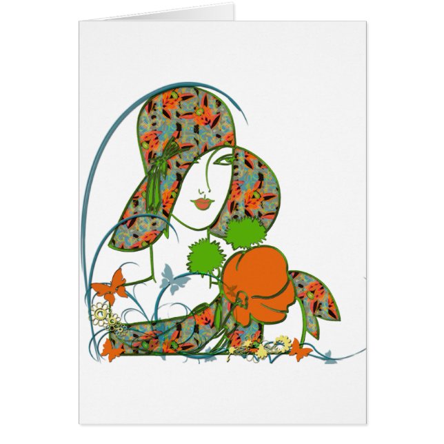 VårDeco Diva Hälsningskort (Framsidan)