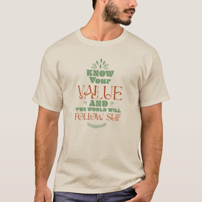 Värdedriven Liv T Shirt (Framsida)