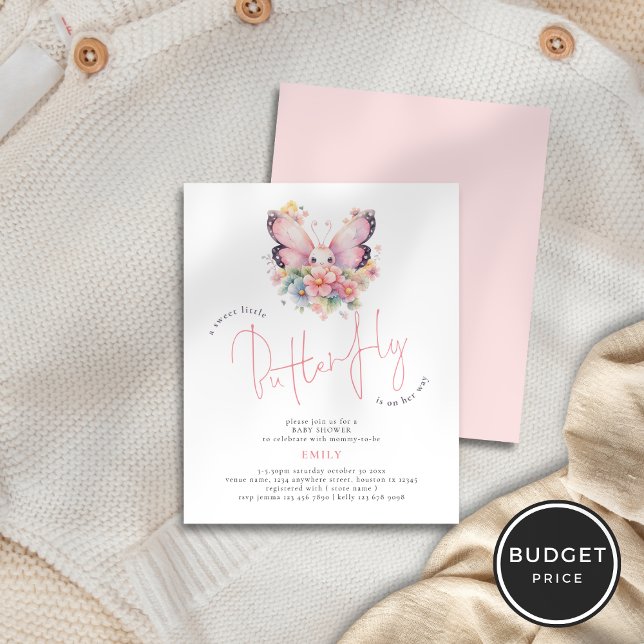 Värdefjäril på Blommigt, babyskor Flygblad (Skapare uppladdad)