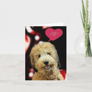 Värdefull Doodle Hund Valentine Kort