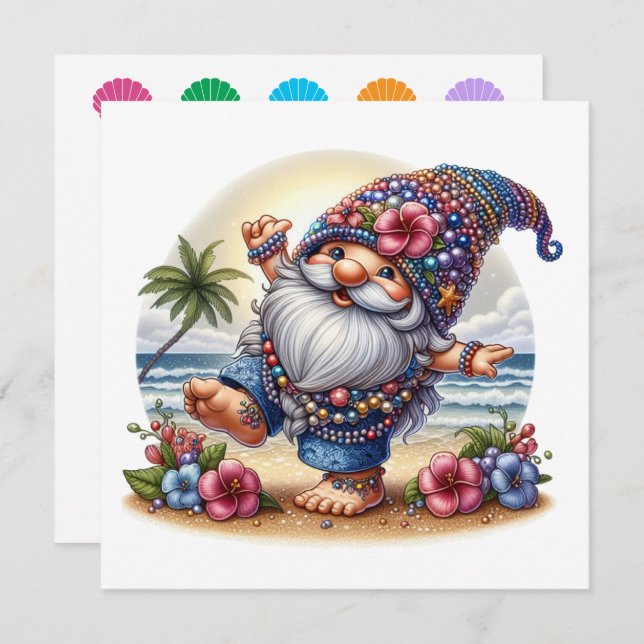 Värdefull Trädgårdstomte - Temainbjudan Inbjudningar (Fram/baksida)