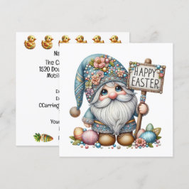 Värdefulla Gnom Påsktema Inbjudan