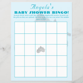 Värdefullt paket pojke baby shower bingo reklamblad