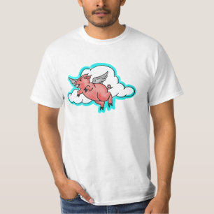 Värdegaranti för flygande gris killar t-shirt