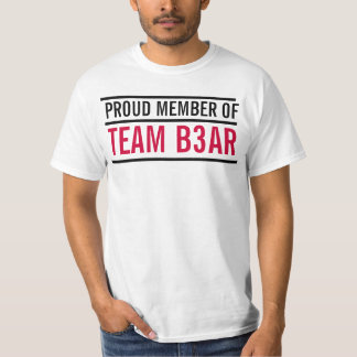 VÄRDEINSTÄLLNING FÖR TEAMB3AR-MEDLEMMAR T-SHIRT