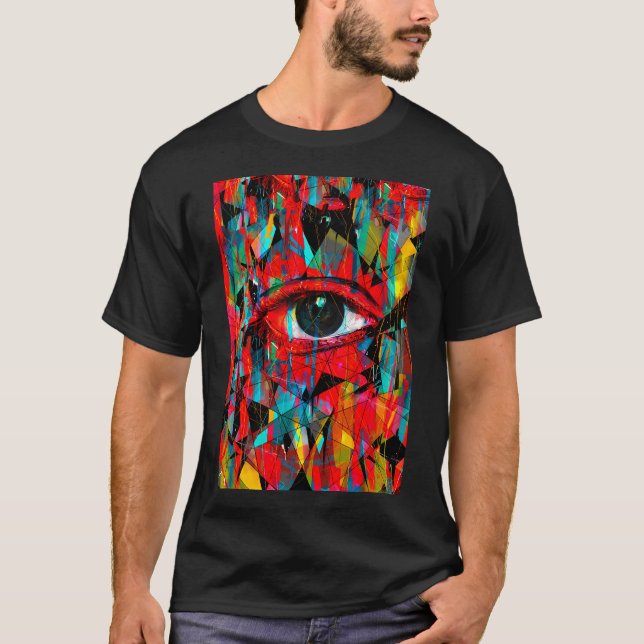 Värdelösa ögon t shirt (Framsida)