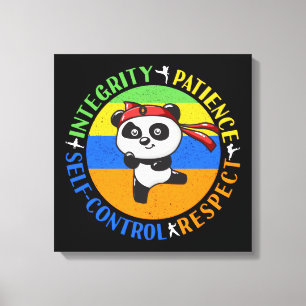 Värden för martialkonst - Boys Karate Mindset Canvastryck