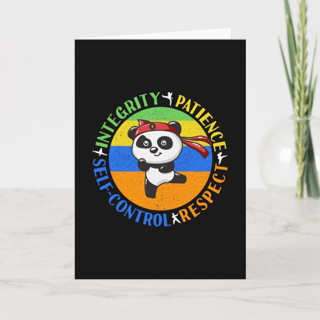 Värden för martialkonst - Boys Karate Mindset Kort (Framsida)