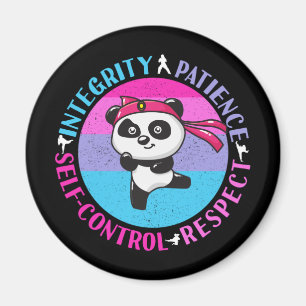 Värden för martialkonst - Girly Karate Mindset Magnet