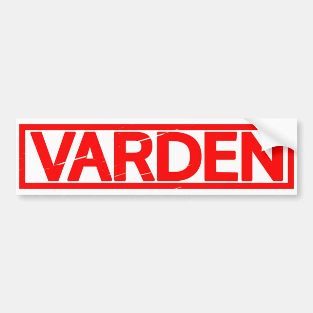 Varden Frimärke Bildekal (Framsidan)