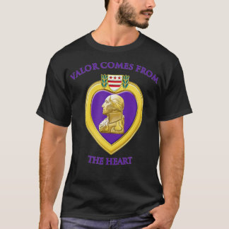 Värden kommer från hjärtats Lila Hjärtmilitära D T Shirt