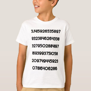 Värdera av matematisk konstant π för Pi-paj Tee
