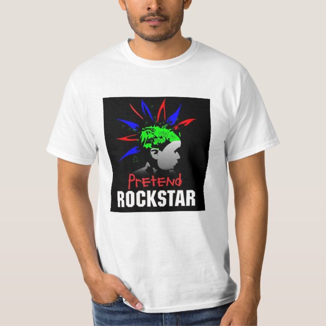 VÄRDERA INBILLAD ROCKSTAR T SHIRT (Framsida)