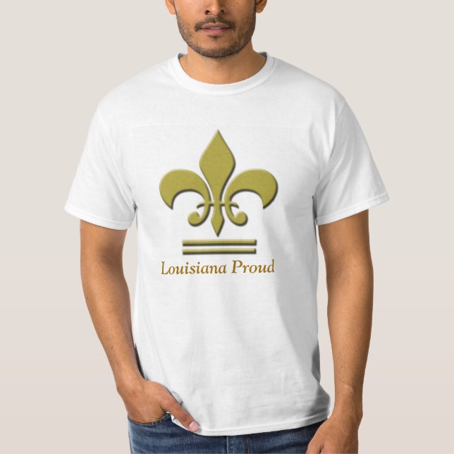 "Värderar stolt Louisiana" utslagsplatsen T Shirt (Framsida)