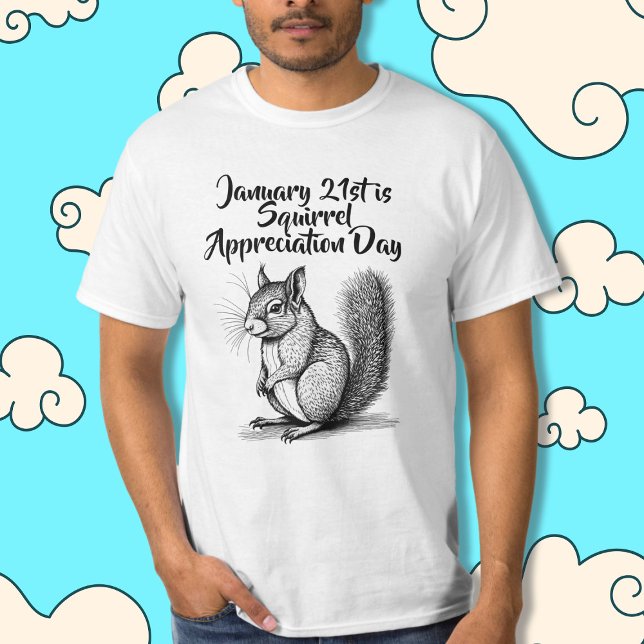 Värdering av ekorrar Dag 21 januari T Shirt (Skapare uppladdad)