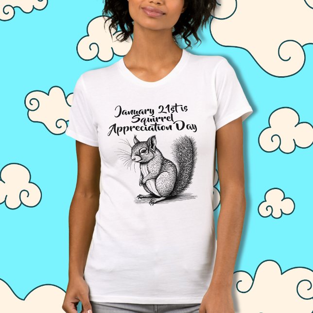 Värdering av ekorrar Dag 21 januari T Shirt (Skapare uppladdad)