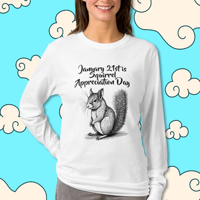 Värdering av ekorrar Dag 21 januari T Shirt (Skapare uppladdad)