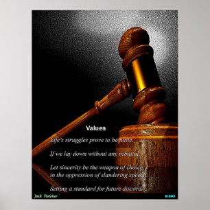 Värderingar Poster