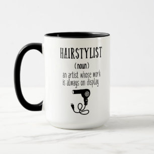 Värderingskassmeddelande för Hairstylist Mugg