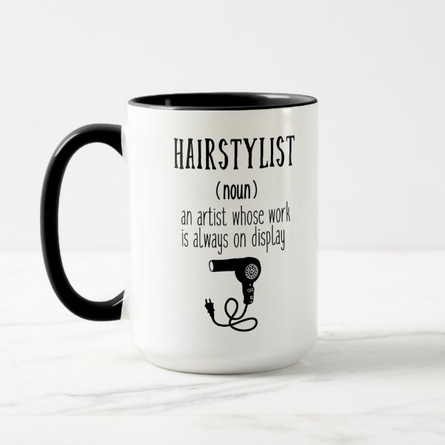 Värderingskassmeddelande för Hairstylist Mugg (Vänster)