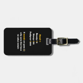 Värdet av moral i livet bagagebricka