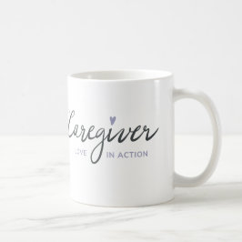Vårdgivares kärlek i aktion Purple Heart-mugg Kaffemugg