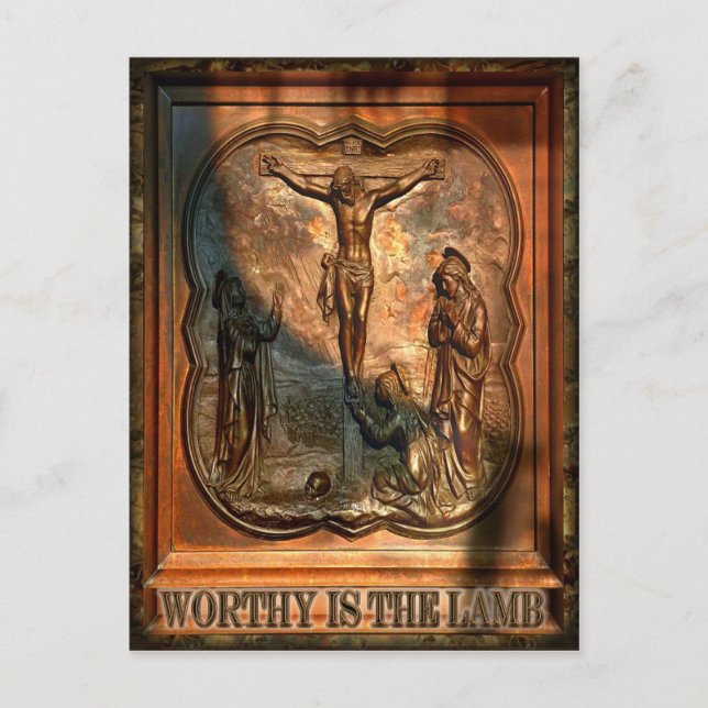 Värdig är Lamb-vykortet Vykort (Framsida)