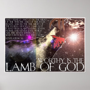 Värdig är lamben poster