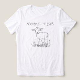 Värdig är Lammet Kristet religiöst t-shirt