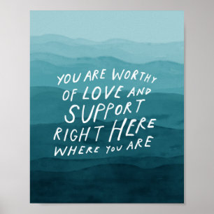 Värdig för kärlek och support - terapeutiskt konto poster