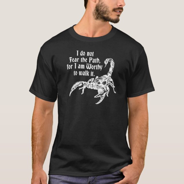Värdig mörk T för Scorpion Tee Shirt (Framsida)