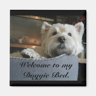 Värdig Westie fotomagnet Magnet