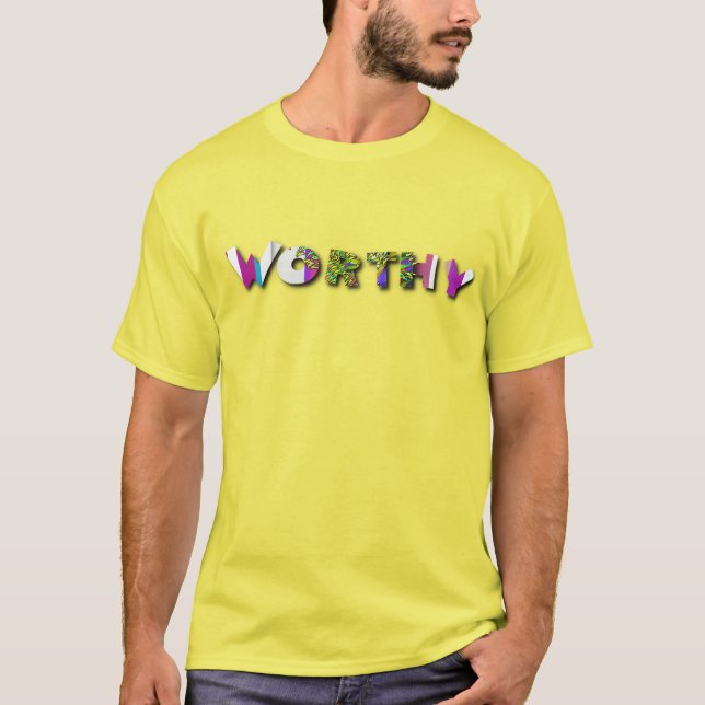 Värdigt Gula Herrar T Shirt (Framsida)
