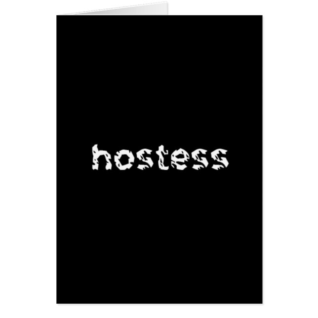 Värdinna Hälsningskort (Framsidan)