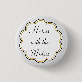 Värdinna med Mostess | det guld- gränspartyet Knapp