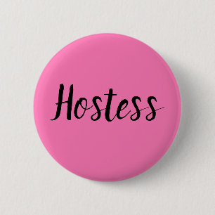 Värdinna Rosa Möhippa Gifts Bröllop Knapp