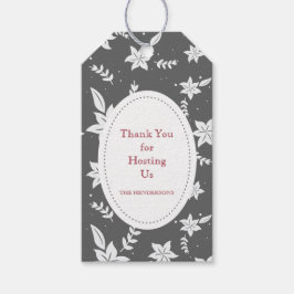 Värdinna Tack Gift Märkres Presentetikett