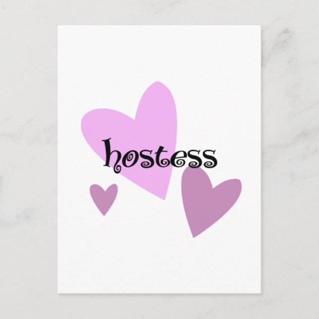 Värdinna Vykort (Framsida)