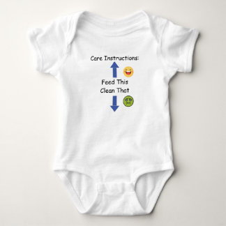 Vårdinstruktioner för baby 1-Biet T Shirt