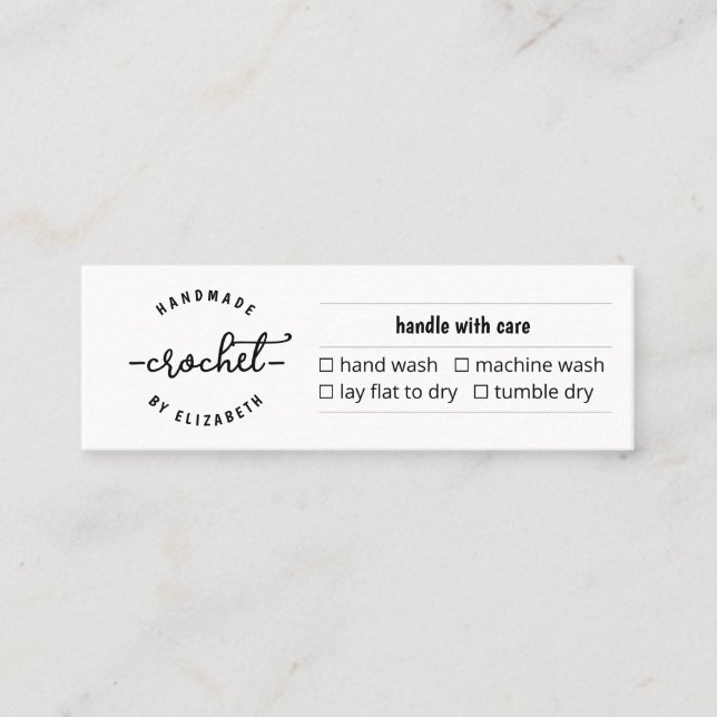 Vårdkort för Homemade Crochet Sticka Macramé (Framsida)