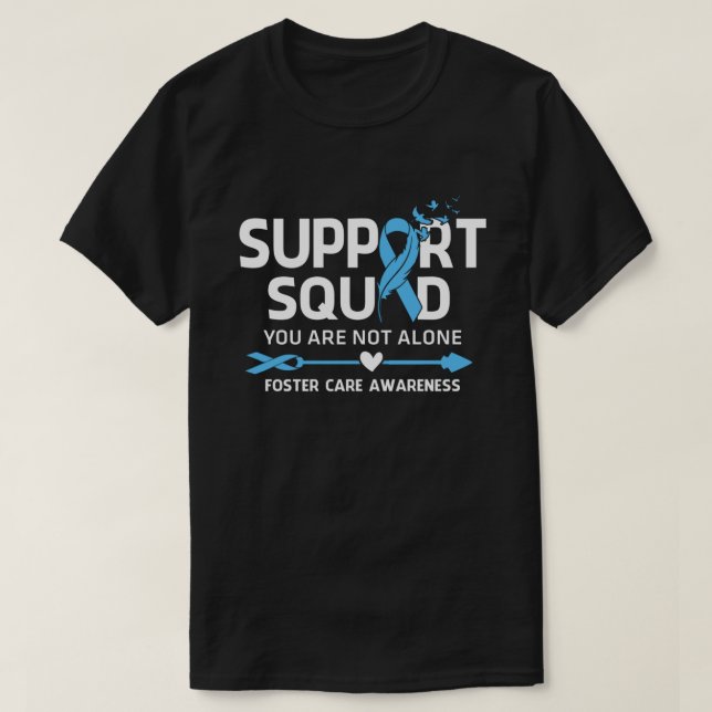 Vårdmedvetandegörandet för Warrior Support Squad F T Shirt (Design framsida)