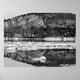 Vårdo Jordens Svarta och Vita Poster