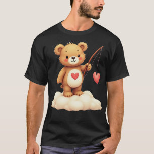 Vårdpärmar Alla hjärtans dag Tendereart Bear Vinta T Shirt