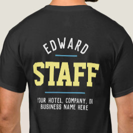 Värdpersonal T-Shirt tryckt på båda sidor