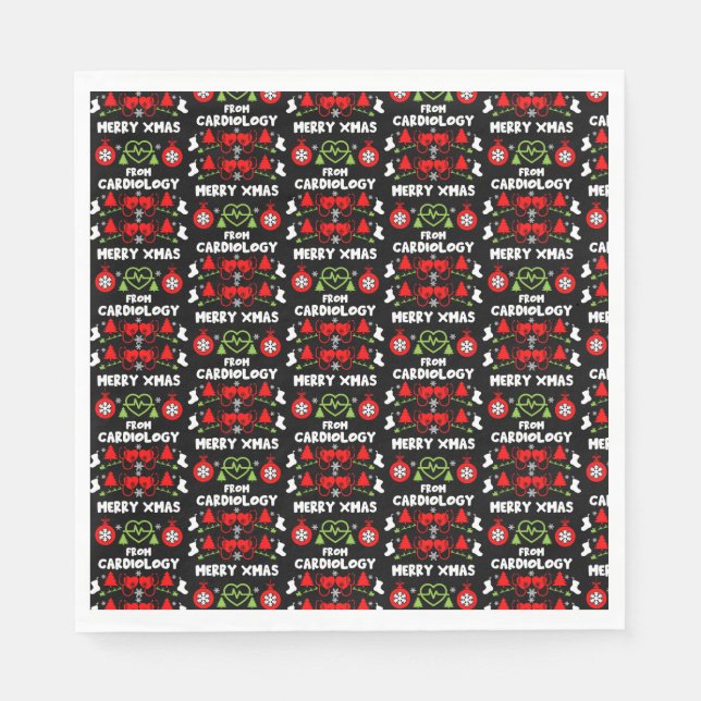 Vårdpersonalgåvor vid julhelgen pappersservett (Framsidan)