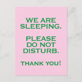 Vårdsalar Stör Ej Skylt Vykort