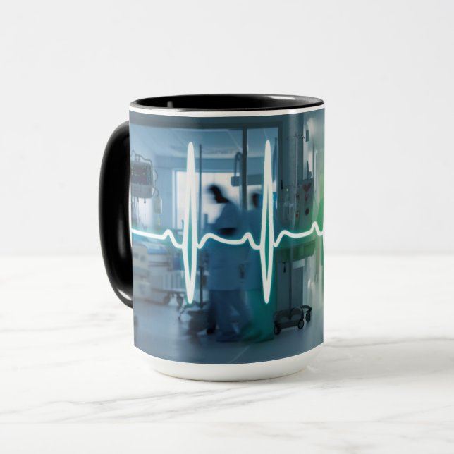 Vårdslag: Hjärtslag på ett sjukhus i Mugg (Framsida vänster)